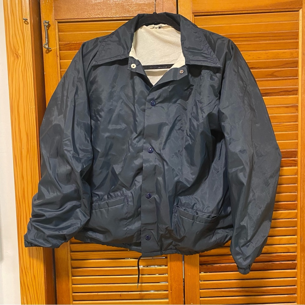 Don Alleson Navy Varsity Windbreaker Jacket size Boys Large NWOT